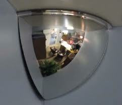 Quarter Dome Mirror, 16"X16"